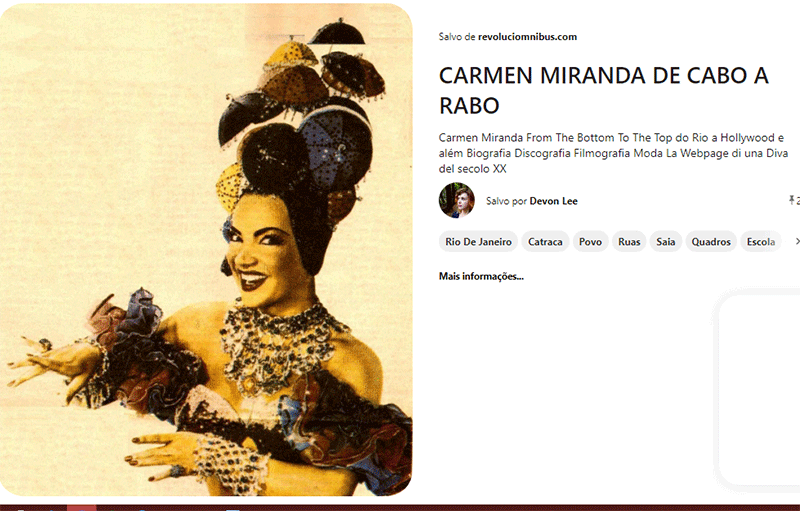 Carmen Miranda Carnaval - Snog The Frog